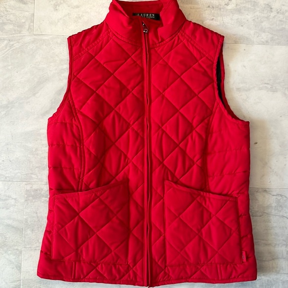 Ralph Lauren Jackets & Blazers - Ralph Lauren  NWT Vest   Quilted Red/ black lining                    Size SP